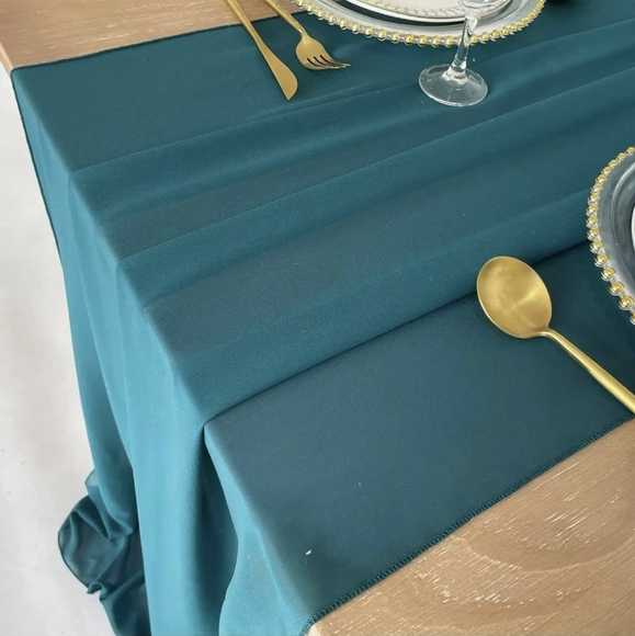 Chiffon Table Runners - Dark Teal 10pk - Picture 3 of 6